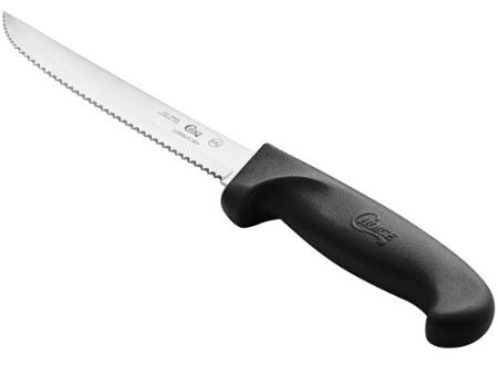 Serrated Edge Utility Knife with Black Handle Fashion